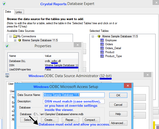 crystal reports 32 bit
